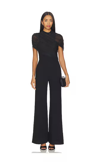 Amanda Uprichard Evianna Jumpsuit in Black. - size S | Revolve Clothing (Global)