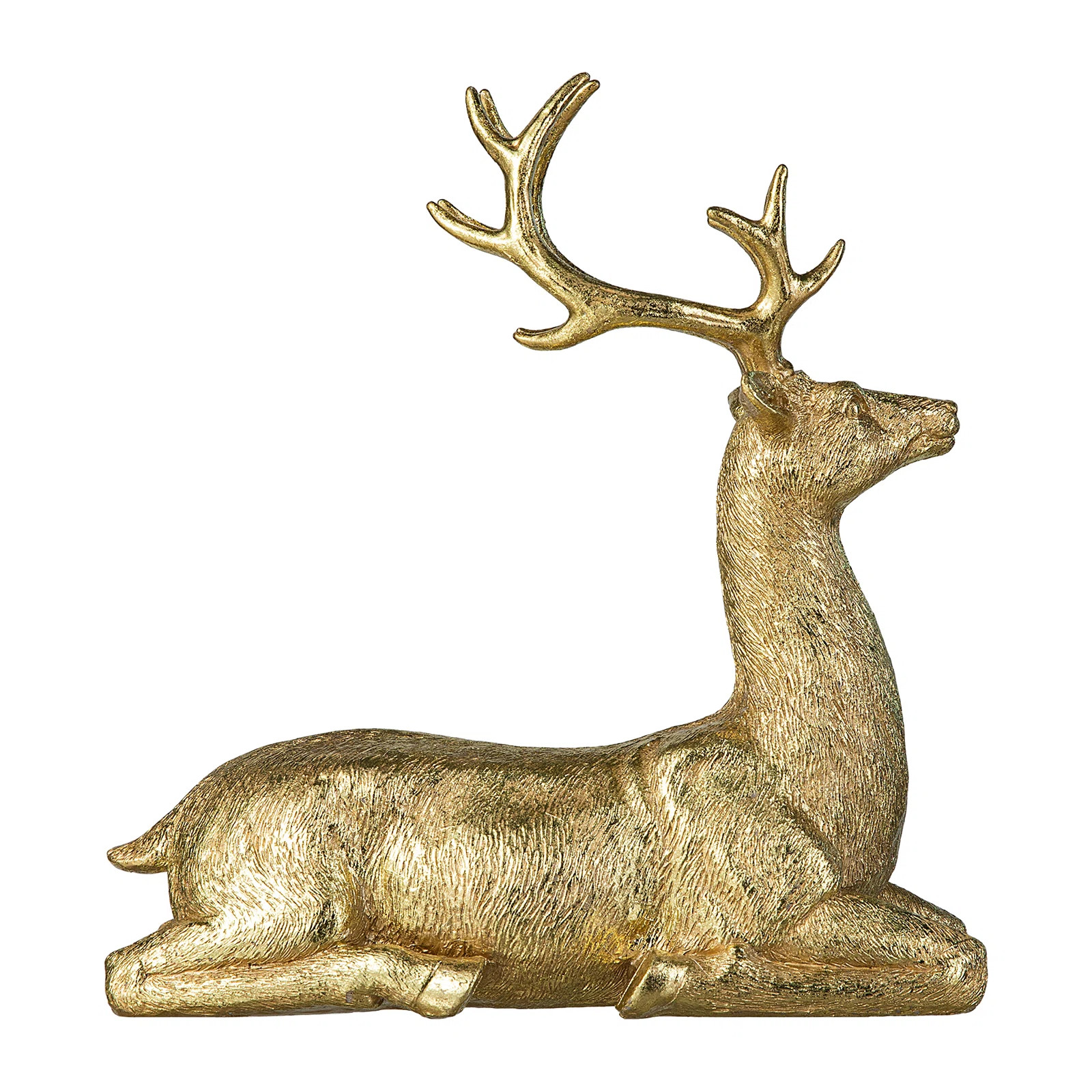 11" H Resin Christmas Lying Reindeer Table Decor | Wayfair North America