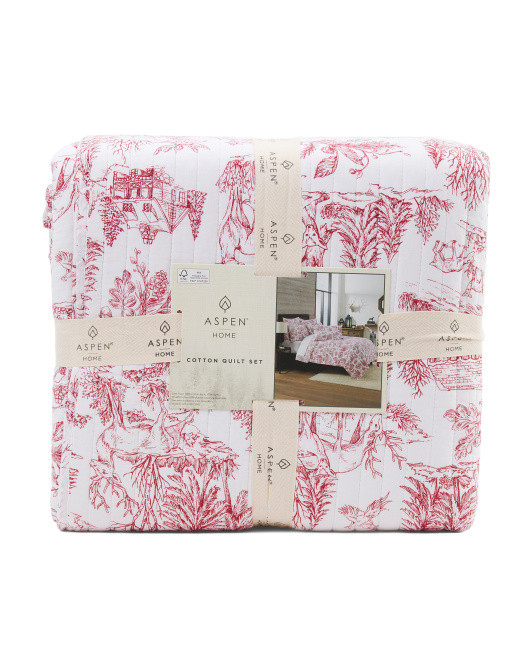 Cotton Woodland Toile Quilt Set | Bed & Bath | Marshalls | Marshalls
