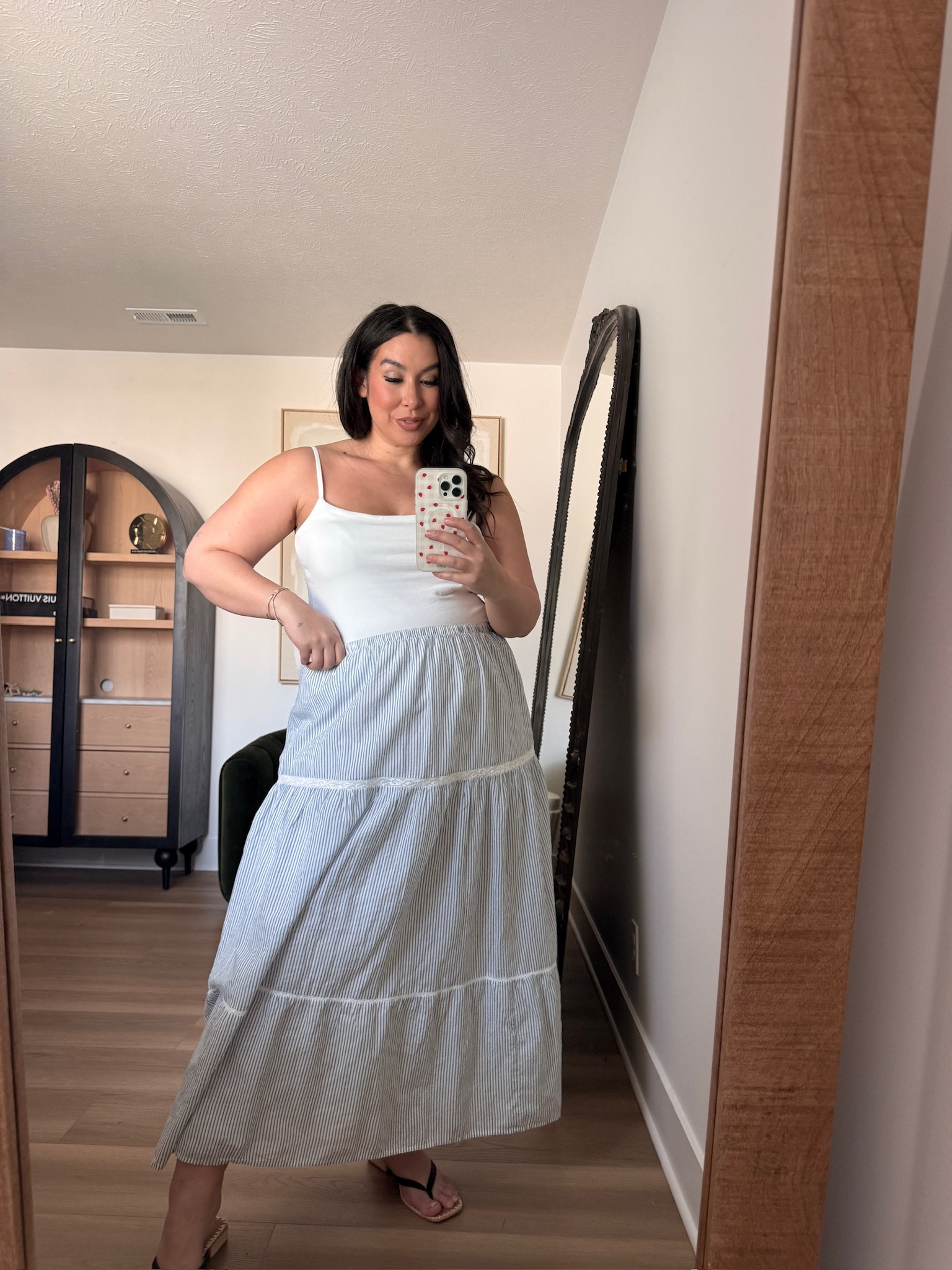 This gorgeous skirt has a matching top or can be paired with any top! Love the bra-free collection from A&F! 🖤 Shop my midsize Abercrombie favorites on sale for 25% off with my exclusive in-app code! 
-
-
-
Abercrombie sale, LTK Spring Sale, Abercrombie midsize, Midsize spring, Midsize spring haul, Midsize sale, Dress, Spring Break Finds, Curvy, Sale, Easter @abercrombie 

#LTKMidsize #LTKootd #LTKSpringSale