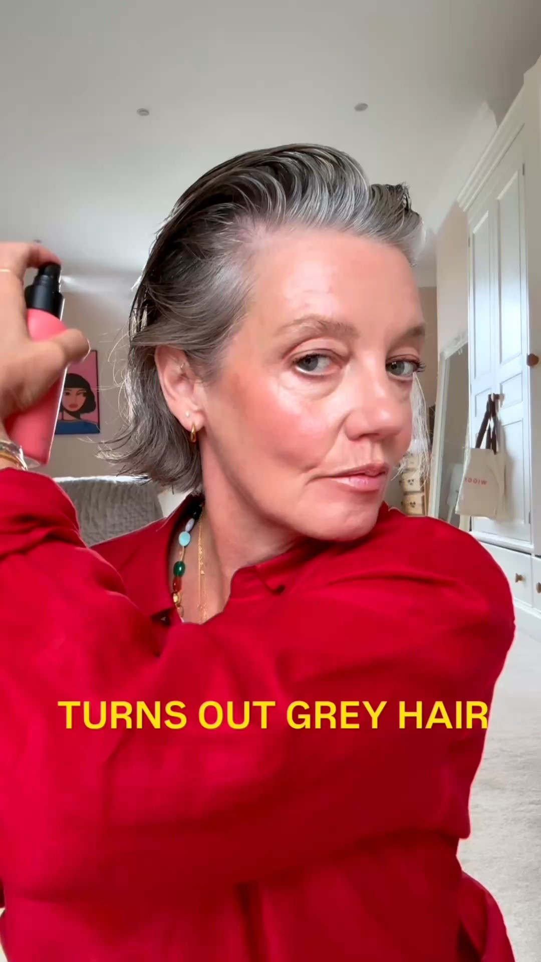 Styling my grey hair! 
Here’s the products I use.