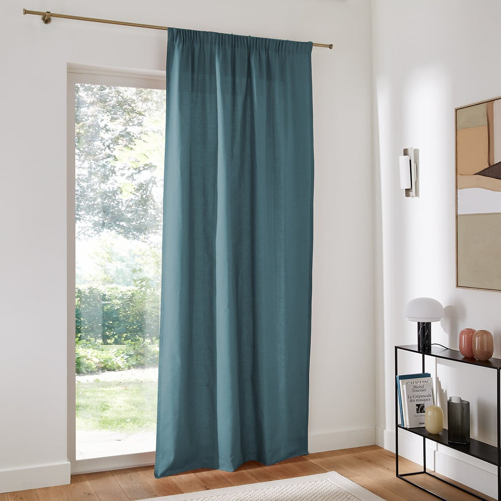 Scenario Cotton Curtain with Pencil Pleat and Wave | La Redoute (UK)