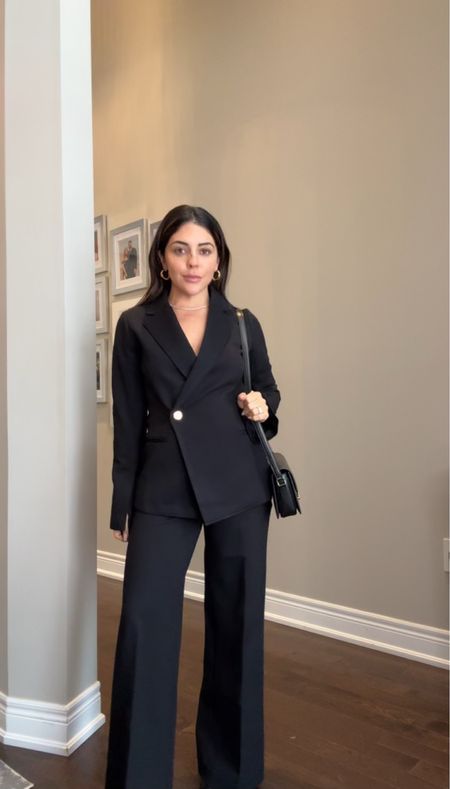 Picked up some new office essentials from Spanx. You can use my code GiulianiXSpanx to save 10% off plus free shipping.
Wide leg pants are a size small petite and the blazer is a size small 

#LTKMostLoved #LTKSeasonal #LTKstyletip
