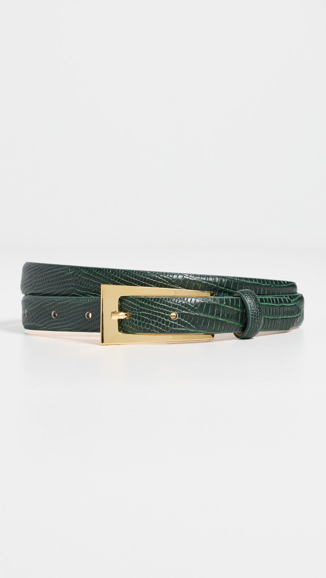 Aureum Mini No. 10 Belt Emerald Lizard M/L | Shopbop