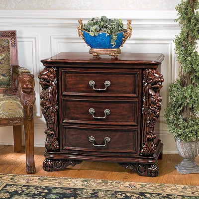 Lord Raffles Solid Wood 3 - Drawer End | Wayfair North America