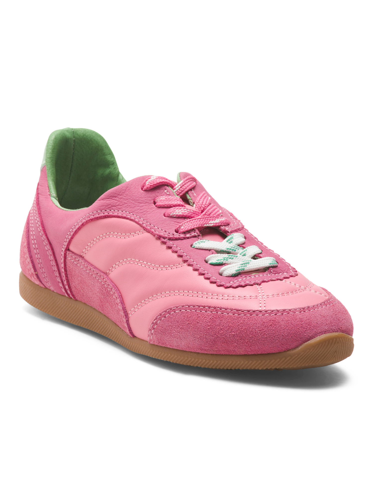 Made In Brazil Leather And Suede Laini Sneakers | TJ Maxx