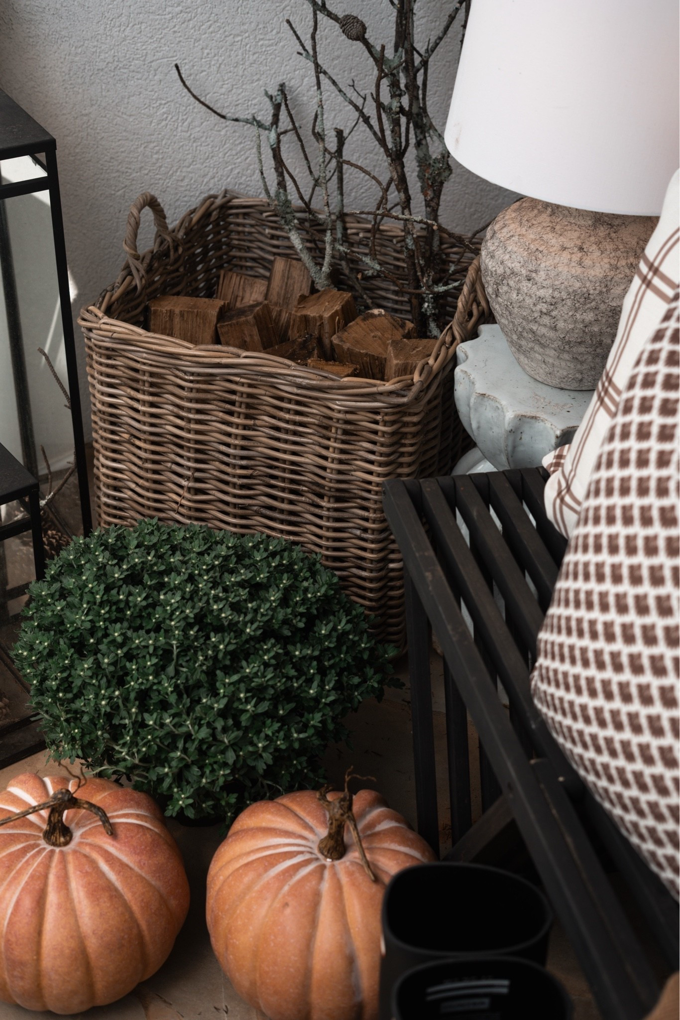 Your porch/deck/outdoor spaces are an opportunity to create a magical scene … I like to include baskets, mums, pumpkins, a lamp (whenever possible!) a bench and boots, and pillows!

#LTKSaleAlert #LTKHome #LTKSeasonal
