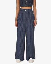 Pleated Pinstripe Trouser | We Wore What