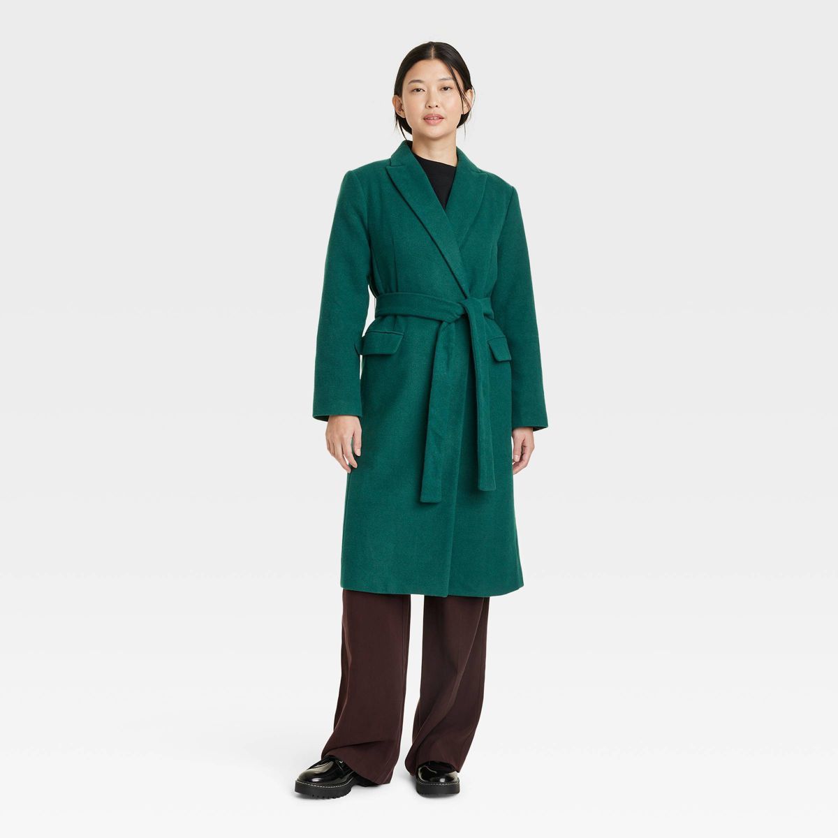 Women's Essential Wool Overcoat Jacket - A New Day™ | Target