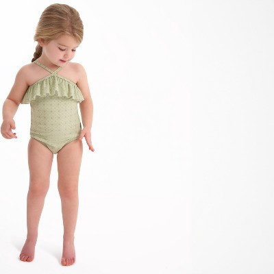 Gerber Toddler Girls' Swimsuit - Eyelet Floral - 5T | Target