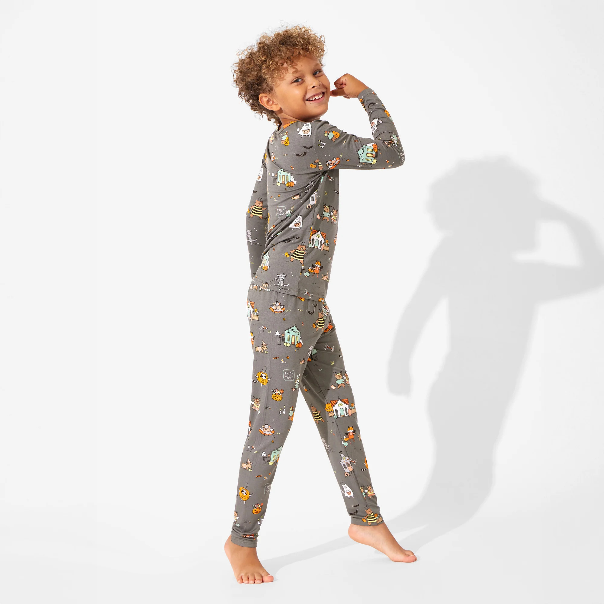 Trick or Treaters Bamboo Kids Pajamas | Bellabu Bear