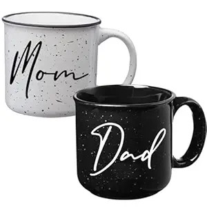 Mom Dad Campfire Mug Set - New Parents Couples Gifts - Pregnancy Announcement - Gift Ideas for Ex... | Amazon (US)