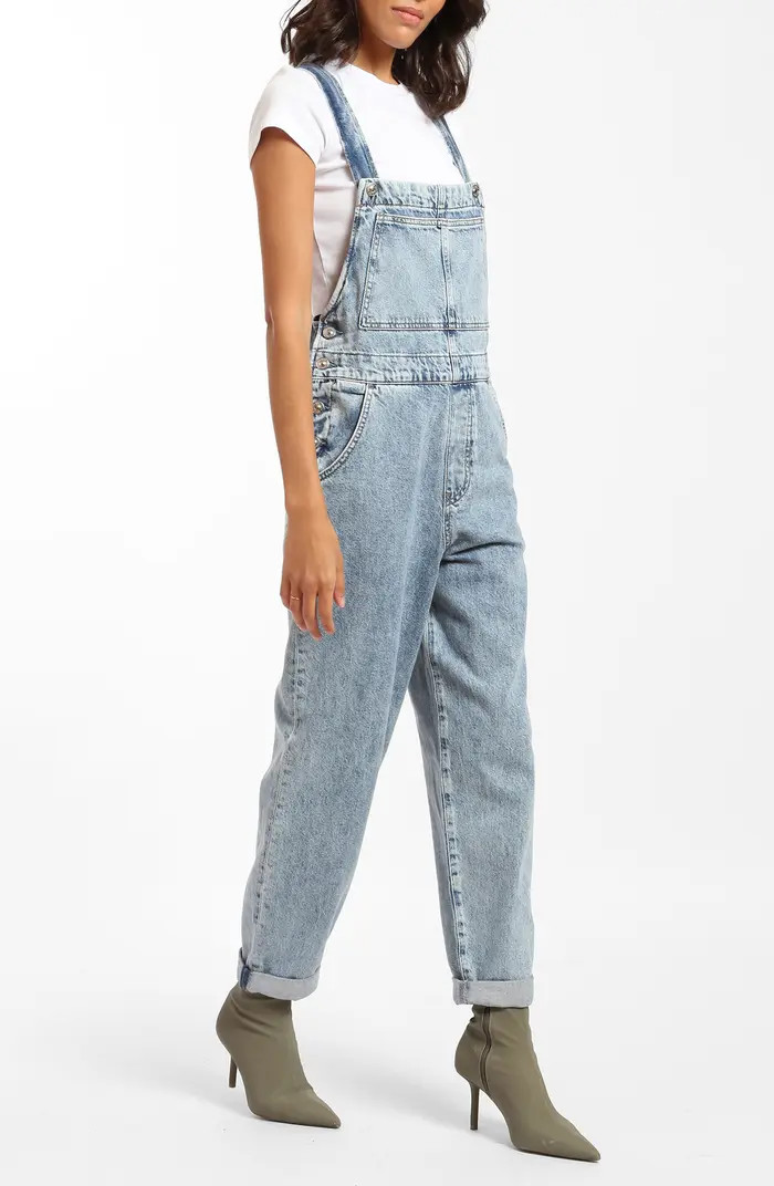 Brooklyn Industries Farra Brushed Denim Overalls | Nordstrom | Nordstrom