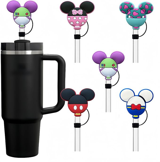 Straw Covers Caps for Stanley Cup 40oz & 30oz | Reusable Silicone Toppers, Dust-Proof Leak-Proof ... | Amazon (US)