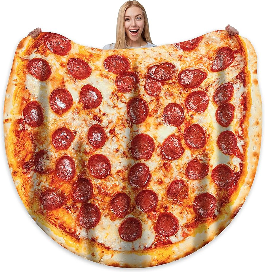 Bcareself Pizza Blanket Adult Kdis Size Double Sided Funny Realistic Food Personalized Throw Blan... | Amazon (US)