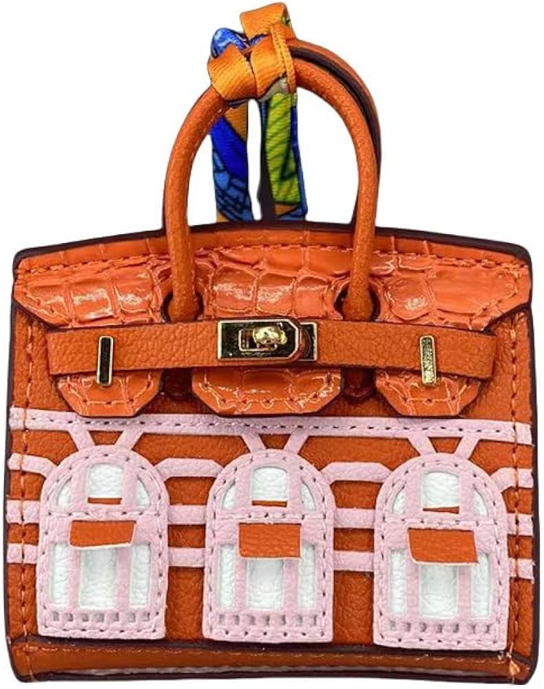 Cute Keychains for Women Car Accessories Preppy Stuff Purse Charms for Handbags Vegan Leather Bag... | Amazon (US)