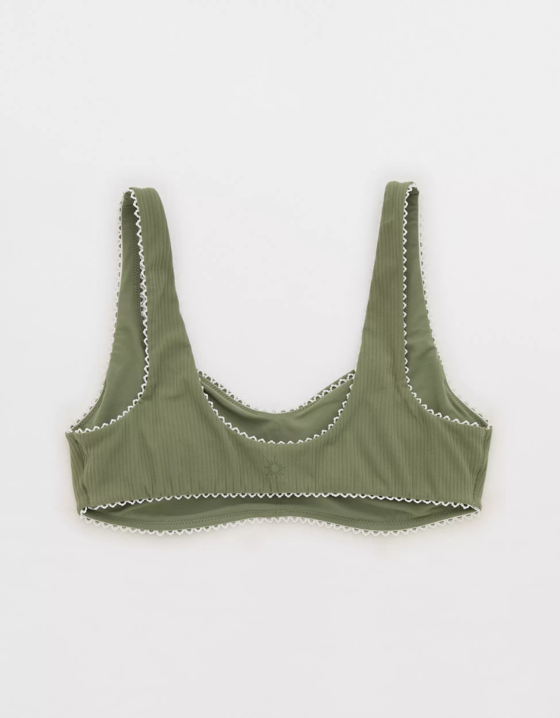 OFFLINE By Aerie Real Me XTRA Rib Picot Sports Bra | Aerie