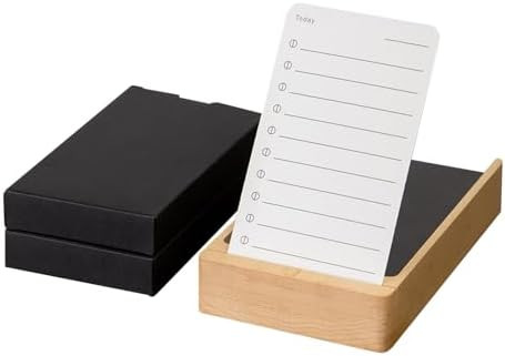 muso wood Daily To Do List Planner with Maple Stand - 100 To Do List Cards - Undated Daily Planne... | Amazon (US)