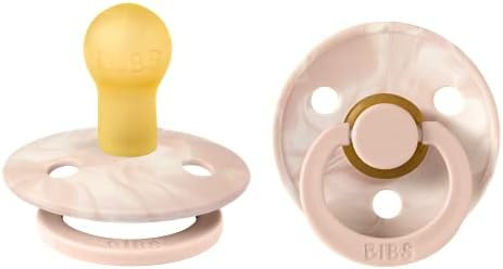 BIBS Tie-Dye Baby Pacifier | BPA-Free Natural Rubber Baby Pacifier | Made in Denmark | Blush / Iv... | Amazon (US)
