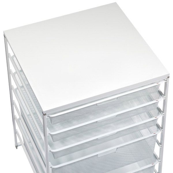 Elfa Wide Melamine Top White | The Container Store