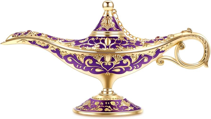 Gusnilo Vintage Aladdin Magic Lamp Genie Collector's Edition /Wedding Table Decoration,Collectabl... | Amazon (US)