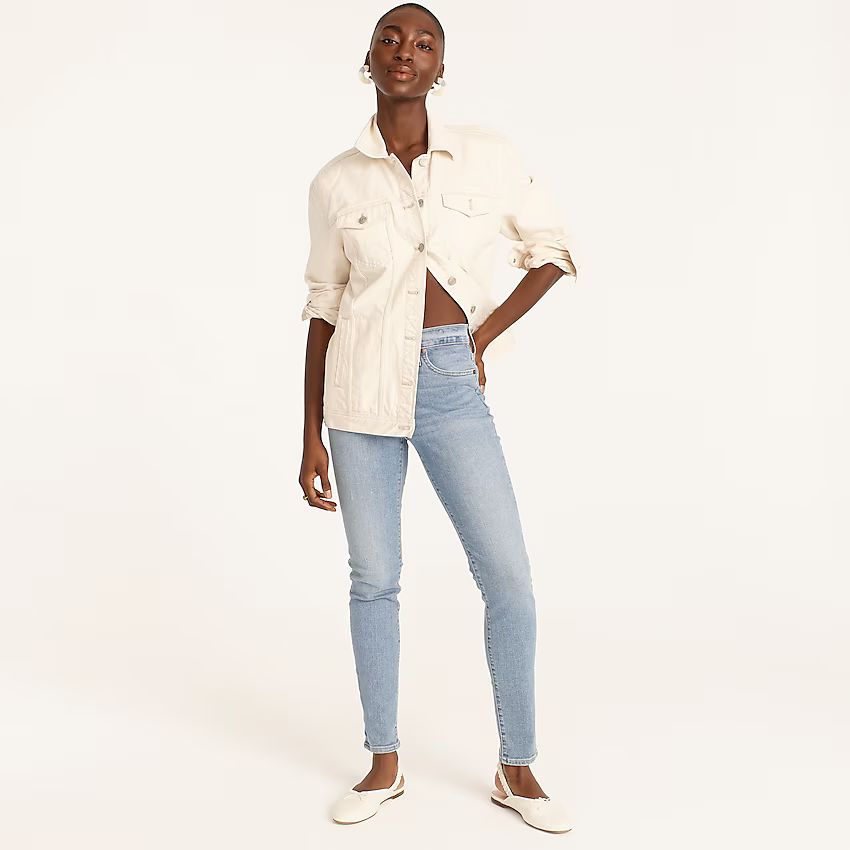 9'' high-rise toothpick jean in Marine wash | J.Crew US