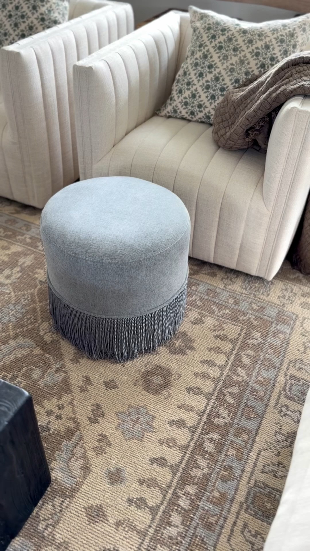 I bought the new blue ottoman from target and it’s so pretty! The perfect blue and I love the fringe at the bottom.

#LTKHome