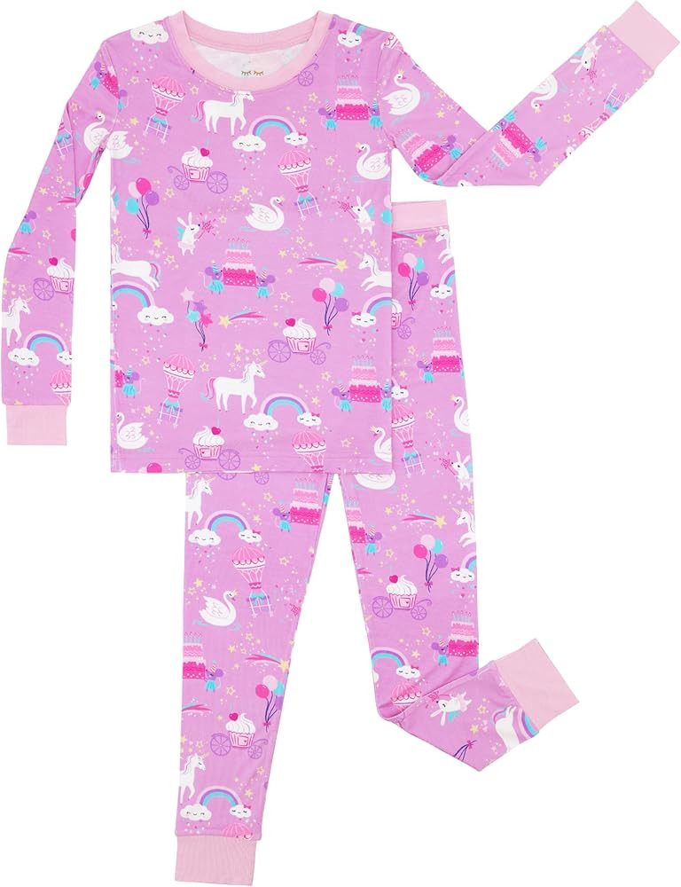 Little Sleepies Two-Piece Pajama Set for Boys & Girls, Soft Viscose from Bamboo Toddler Pajamas f... | Amazon (US)