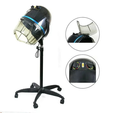 ZENSTYLE Professional 1300W Adjustable Hooded Floor Hair Bonnet Dryer Stand Up Rolling Base with Wheels Salon Equipment | Walmart (US)