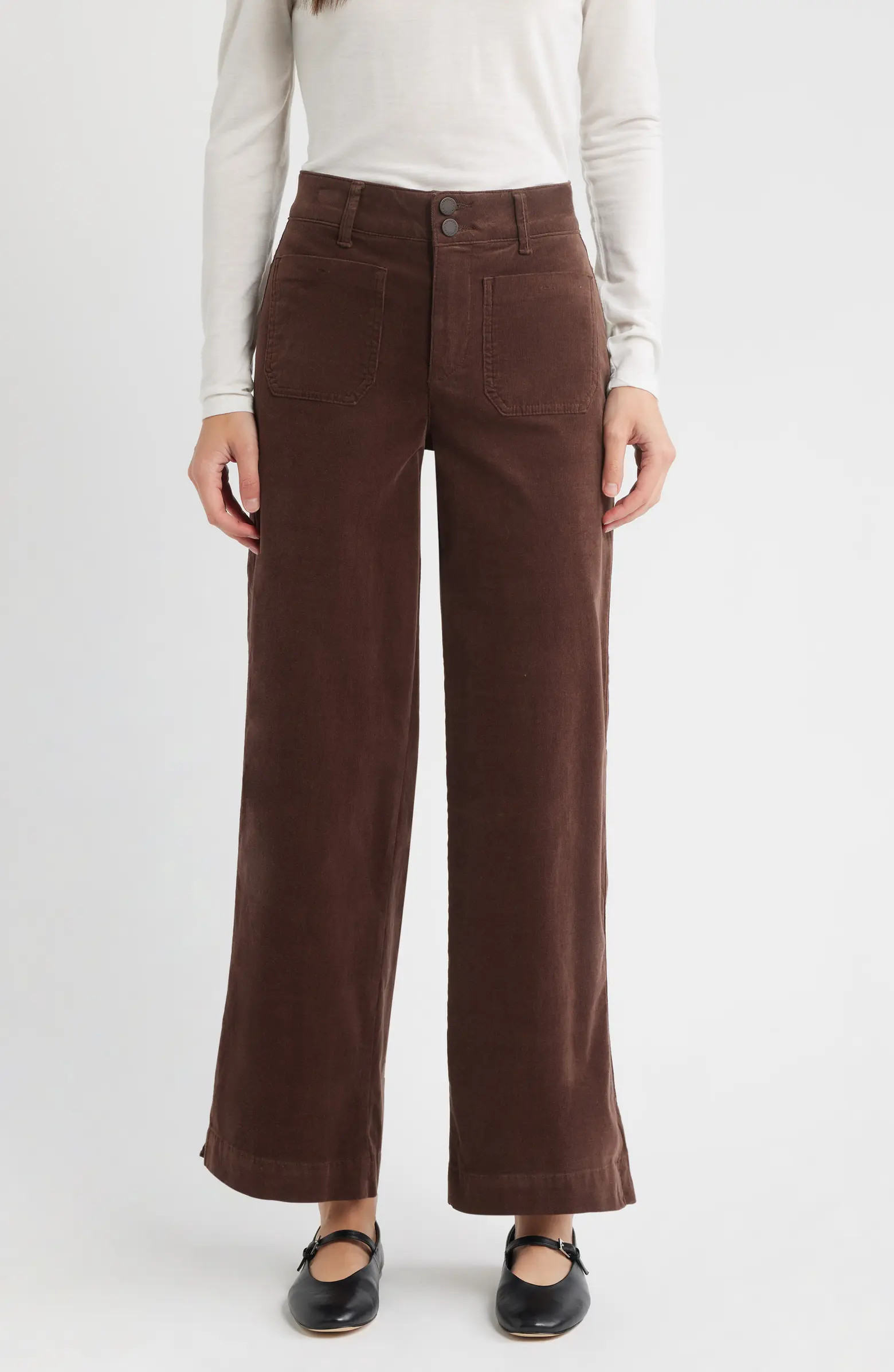 Wit & Wisdom Emma 'Ab'Solution Wide Leg Corduroy Pants | Nordstrom | Nordstrom