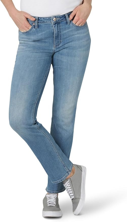 Women's Legendary Mid Rise Straight Leg Jean | Amazon (US)