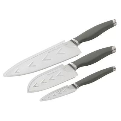 Rachael Ray 3 Piece Cutlery Japanese Stainless Steel Chef Knife Set | Wayfair North America