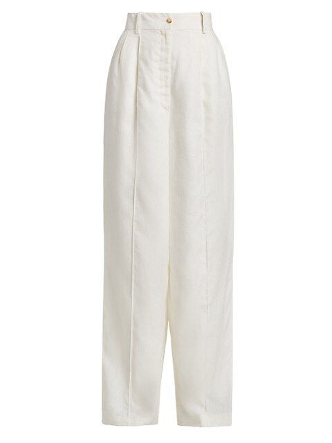 Wide-Leg Linen Pants | Saks Fifth Avenue