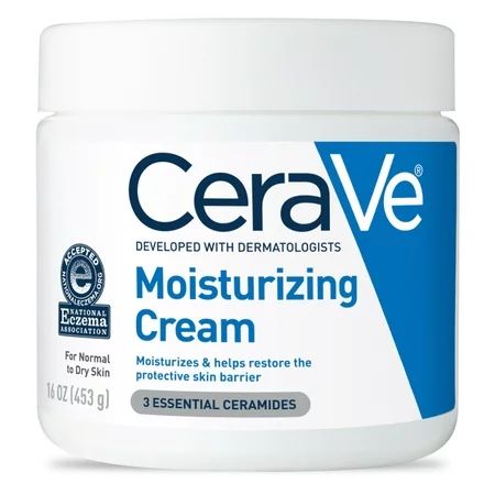 CeraVe Moisturizing Cream, Face and Body Moisturizer, 16 oz | Walmart (US)