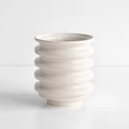 Block Speckled White Planter | Unison