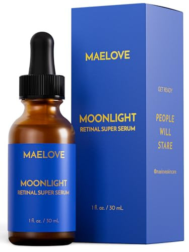 MAELOVE Moonlight Advanced Retinal Super Serum, 10x Stronger than Regular Retinol, for Softening Lines and Wrinkles, Reducing Dark Spots, Improving Skin Firmness, Vegan, Cruelty-Free, 1.0 fl oz | Amazon (US)