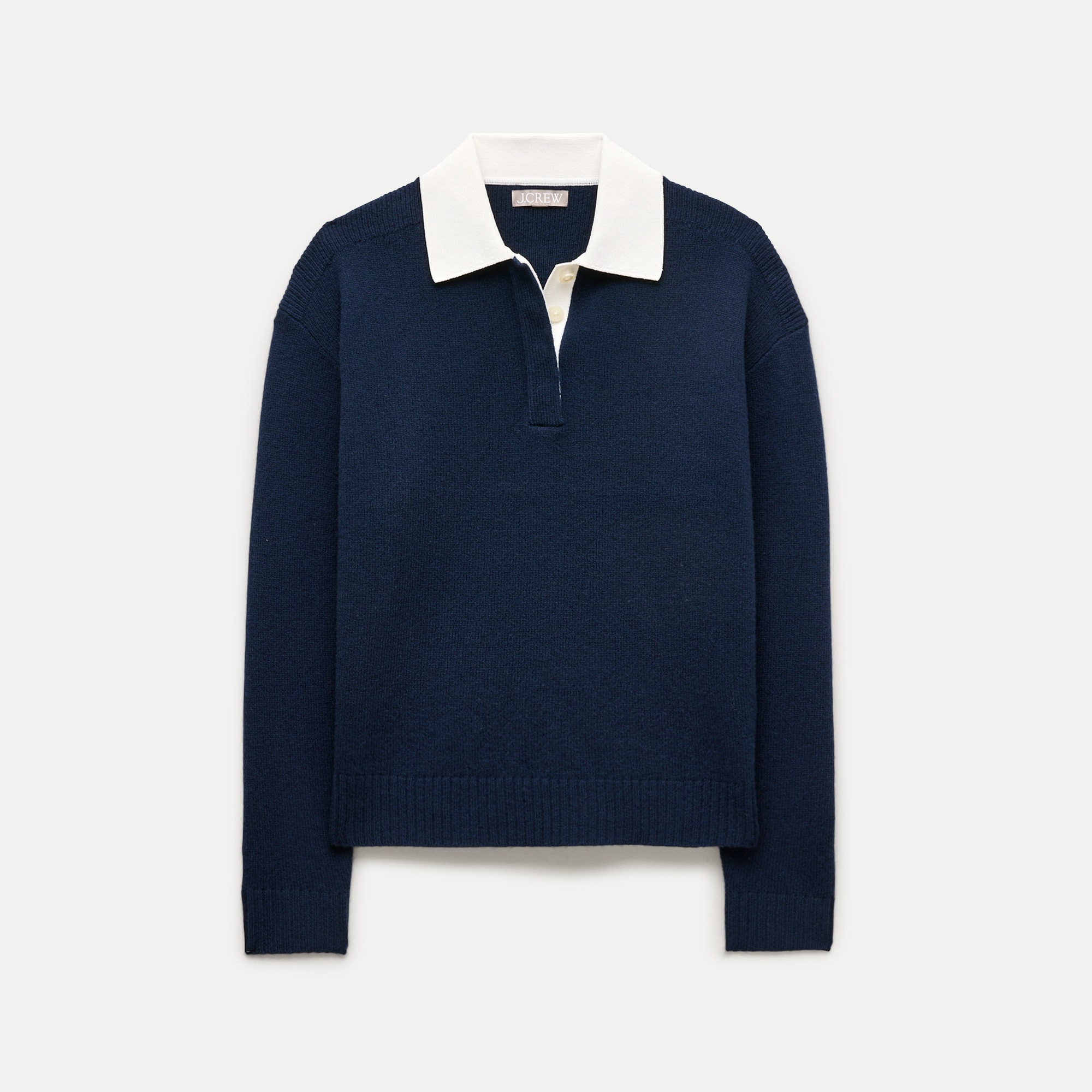 Relaxed sweater-polo in vintage wool | J. Crew US