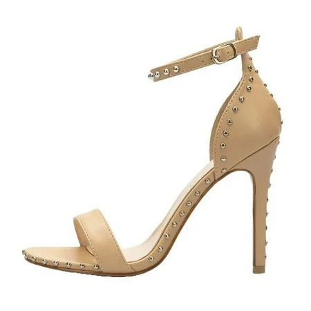 Liliana BARBARA-105 Nude Camel Fashion Ankle Strap Stiletto High Heel (Nude Camel, 8.5) | Walmart (US)
