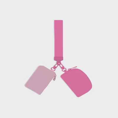 Grayson Smile Dual Pouch Wristlet Pink | Target