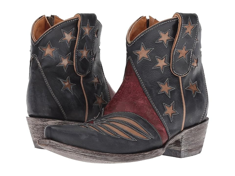 Old Gringo United Short (Blue/Red) Cowboy Boots | Zappos