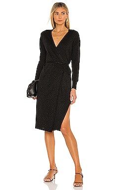 Lovers and Friends Azita Wrap Dress in Black from Revolve.com | Revolve Clothing (Global)