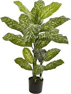 Nearly Natural Dieffenbachia Real Touch Plant, 4' | Amazon (US)