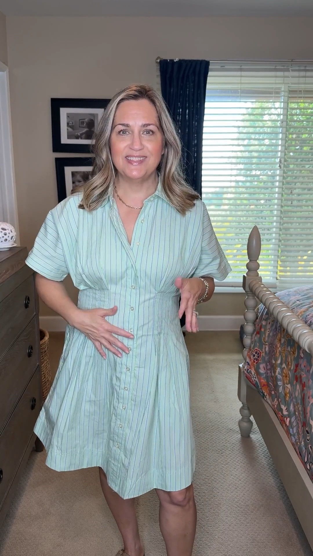 This dress is only $28 & has a much more expensive big sister. Also comes in a blue stripe  

#LTKOver40 #LTKPetite #LTKSeasonal