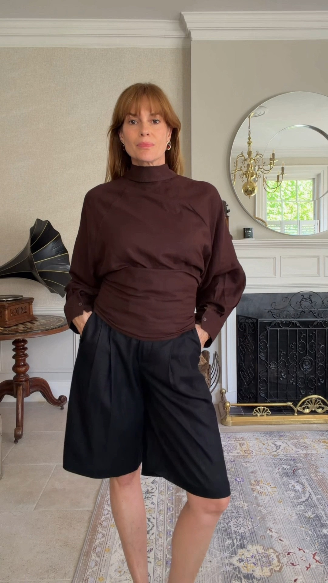 Linen shirt hack 
Bermuda shorts 
Snakeskin mules

#LTKsummer #LTKuk #LTKstyletip