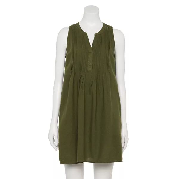 Petite Sonoma Goods For Life® Sleeveless Pintuck Dress | Kohl's