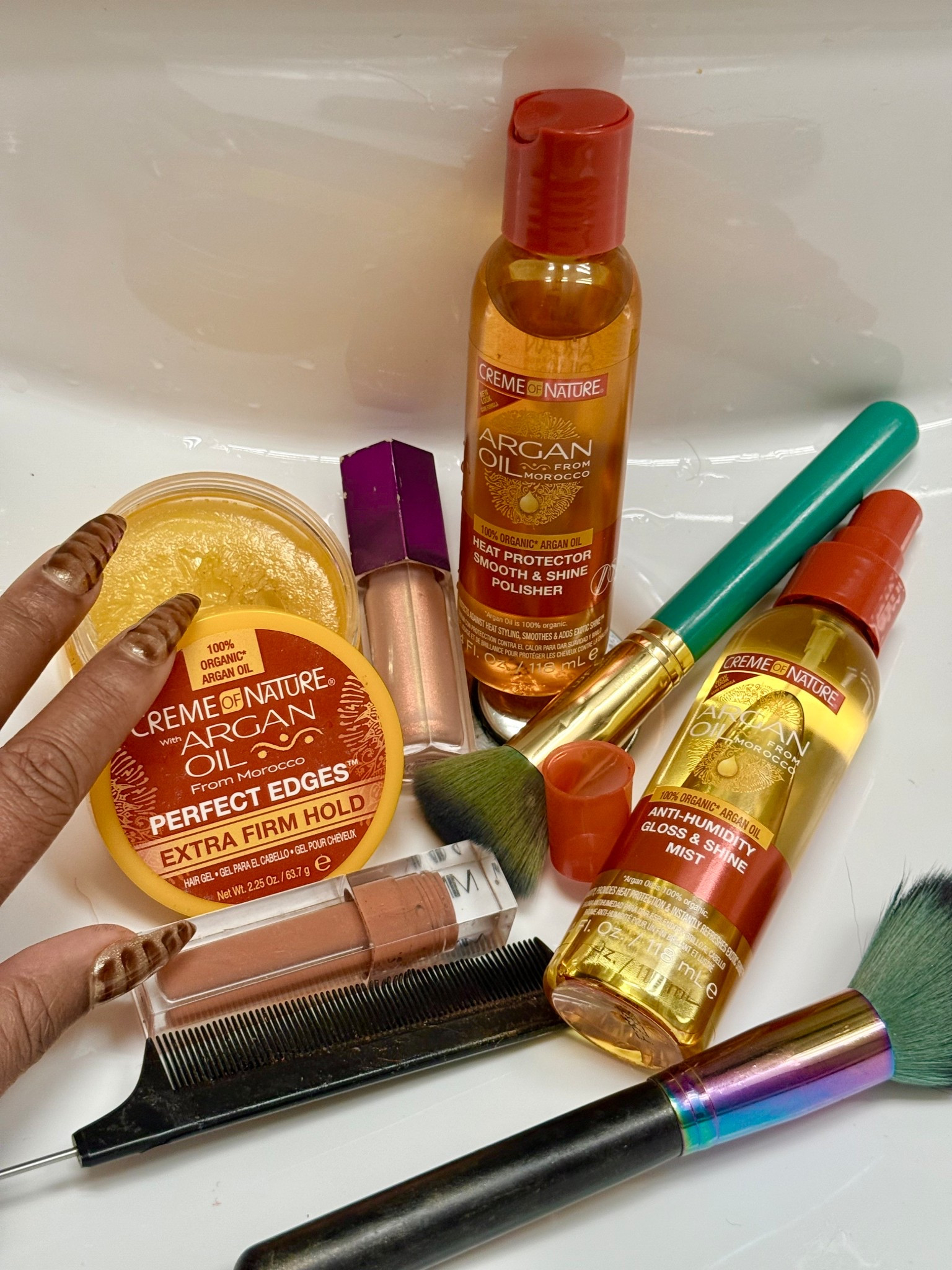 Some products come and go, but the Crème of Nature staples stay undefeated. The Anti-Humidity Gloss & Shine Mist, the Extra-Firm Hold Gel, and the Heat Protector Smooth & Shine Polisher are the day-one essentials behind unstoppable hair. Reliable, legendary, and always exactly what my strands need.

Style tip: Build your routine around products that have proven themselves over the years, not just the moment.

#LTKmorningroutine #LTKBeauty #LTKgrwm