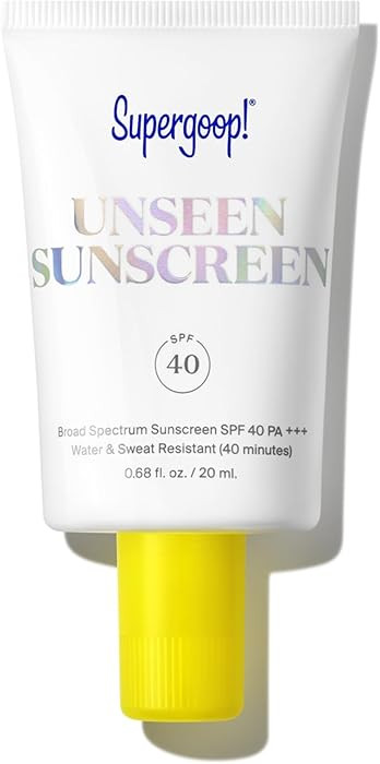 Supergoop! Unseen Sunscreen - SPF 40 - Clear & Invisible Face Sunscreen + Broad Spectrum + Makeup... | Amazon (US)