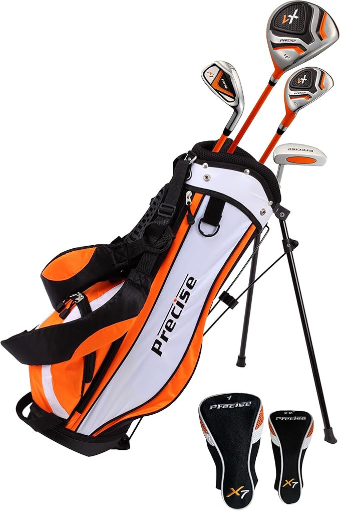 Precise X7 Kids Golf Clubs Set for Ages 3-5, 6-8, 9-12 | Right/Left Hand Girls & Boys Golf Clubs ... | Amazon (US)