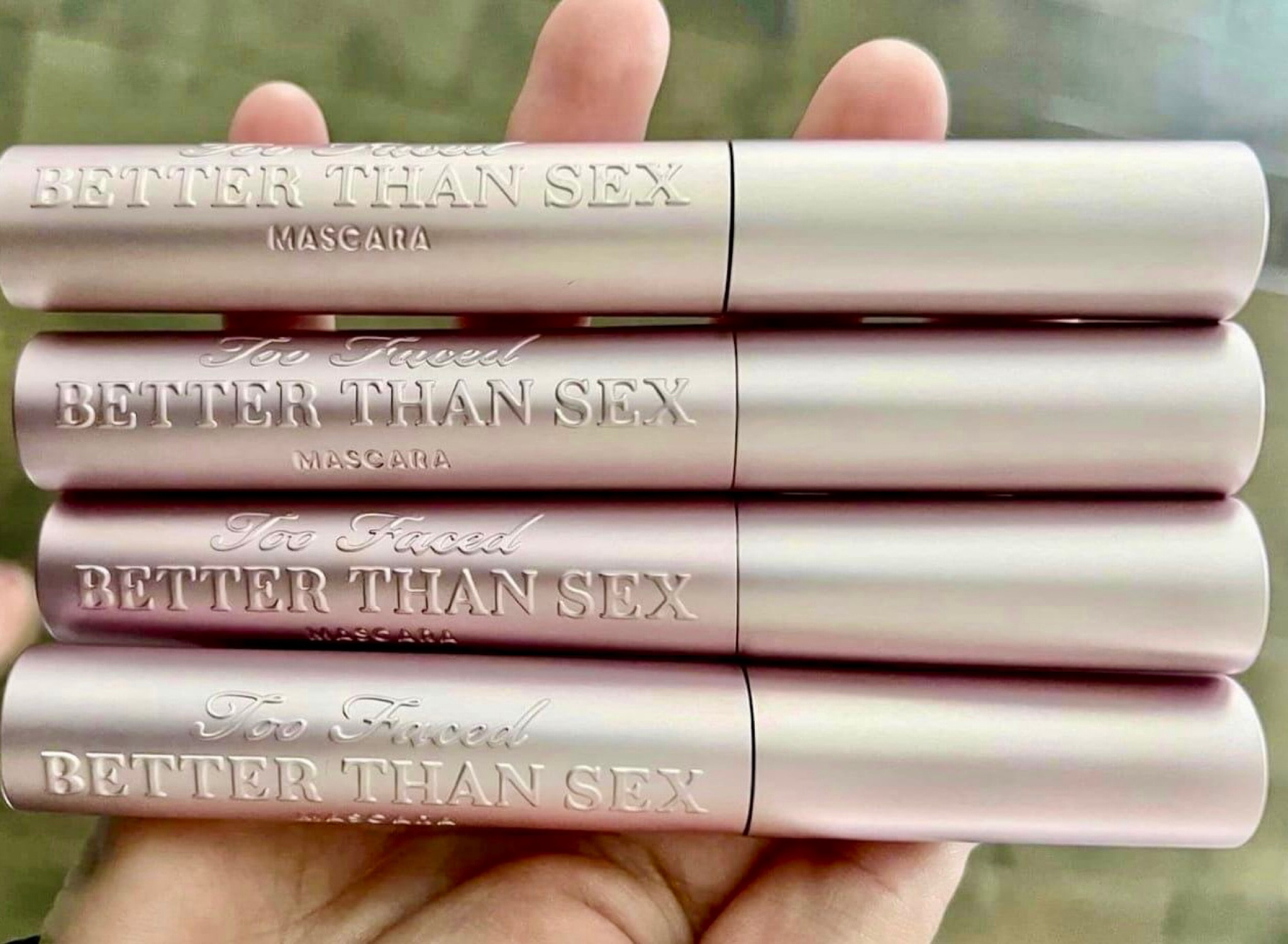 Too Faced Better Than Sex Mascara - one of my absolute favorites! Now $39.99 for 4 mascaras!! Plus an extra $10 off with code LTKXHSN making it just $29.99!

#TooFaced #BTS

#LTKCyberWeek #LTKbeauty #LTKsalealert