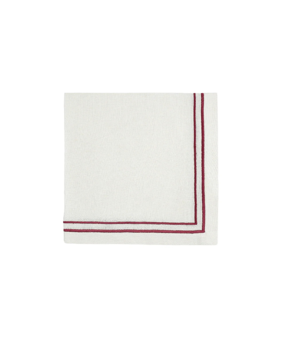Sophie Classic Two Cord Napkin in Burgundy | Over The Moon